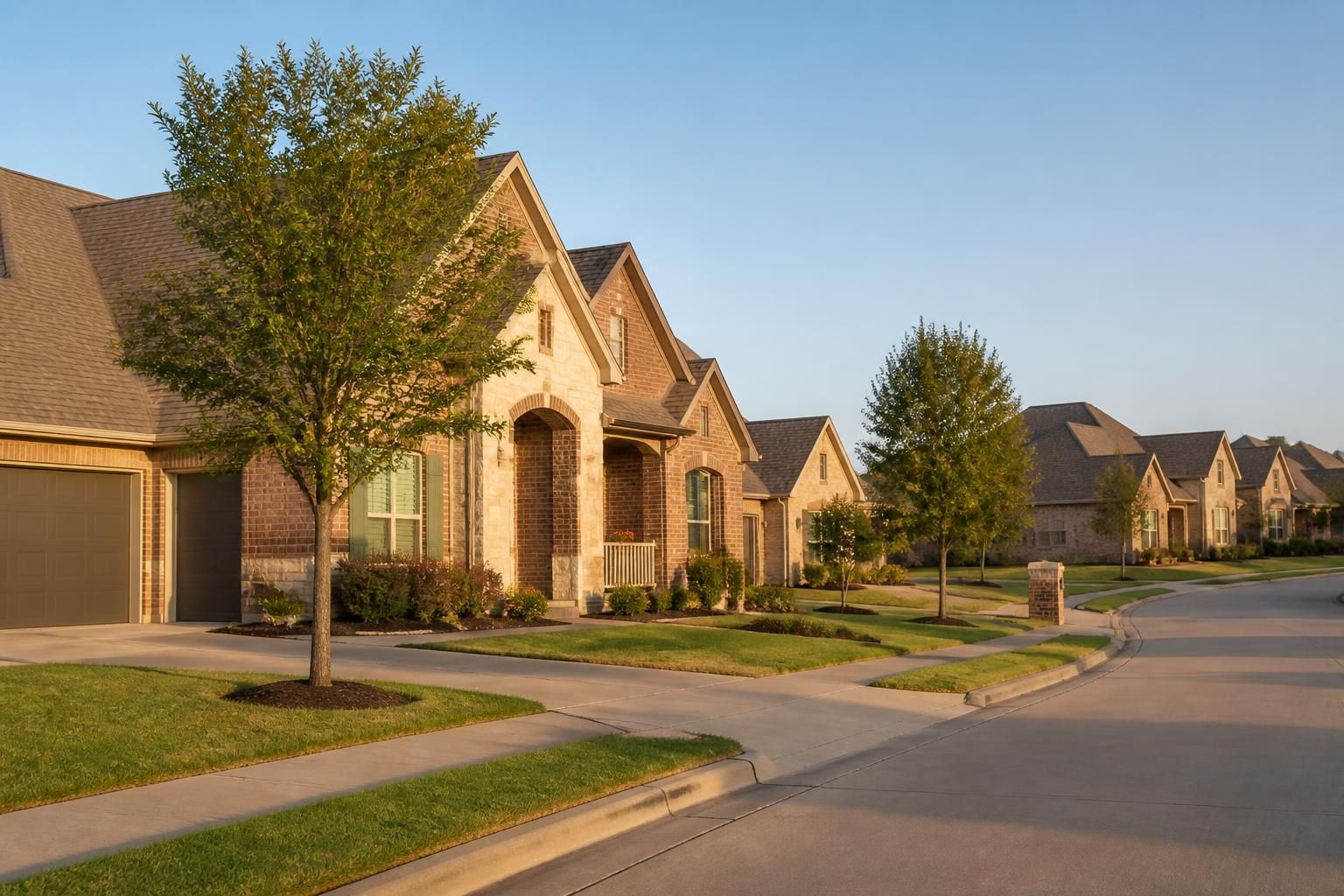Grand Prairie neighborhood with well-kept homes.